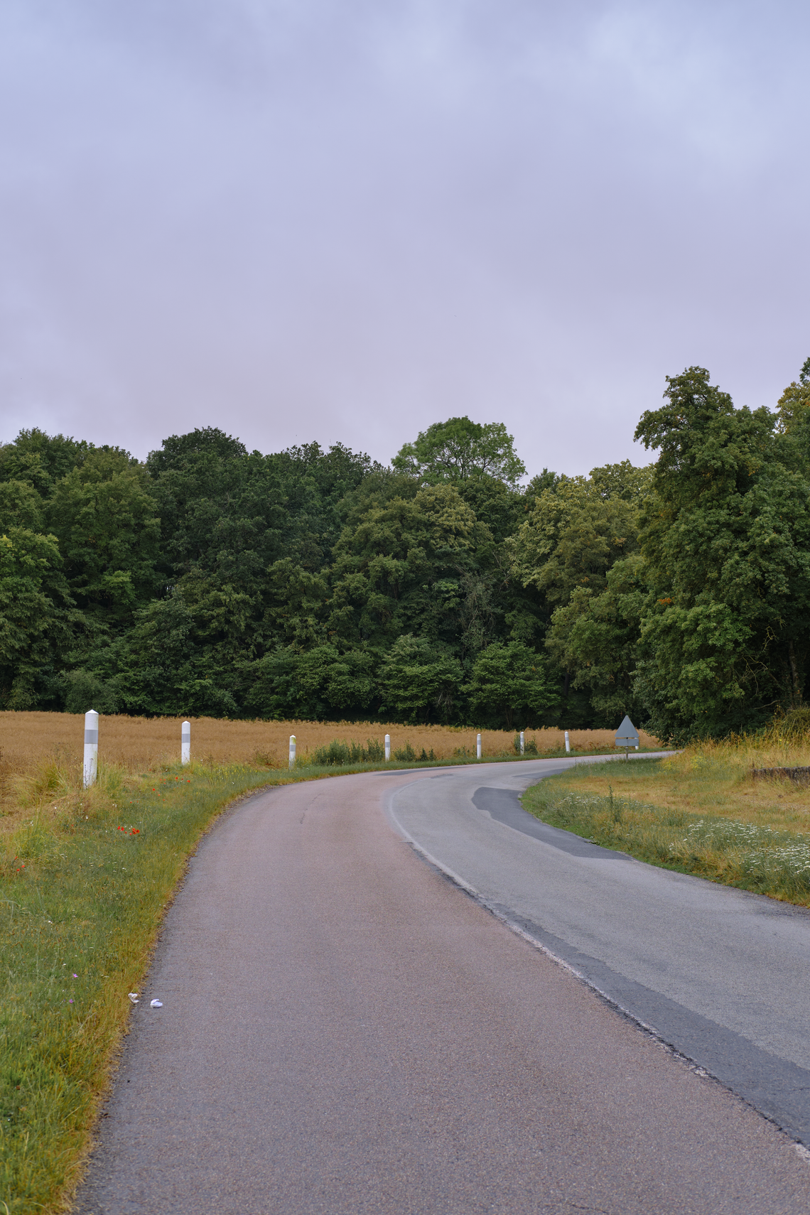 Road in the Centre region of France