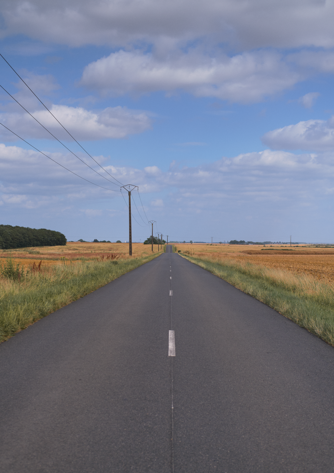 Road in the Centre region of France