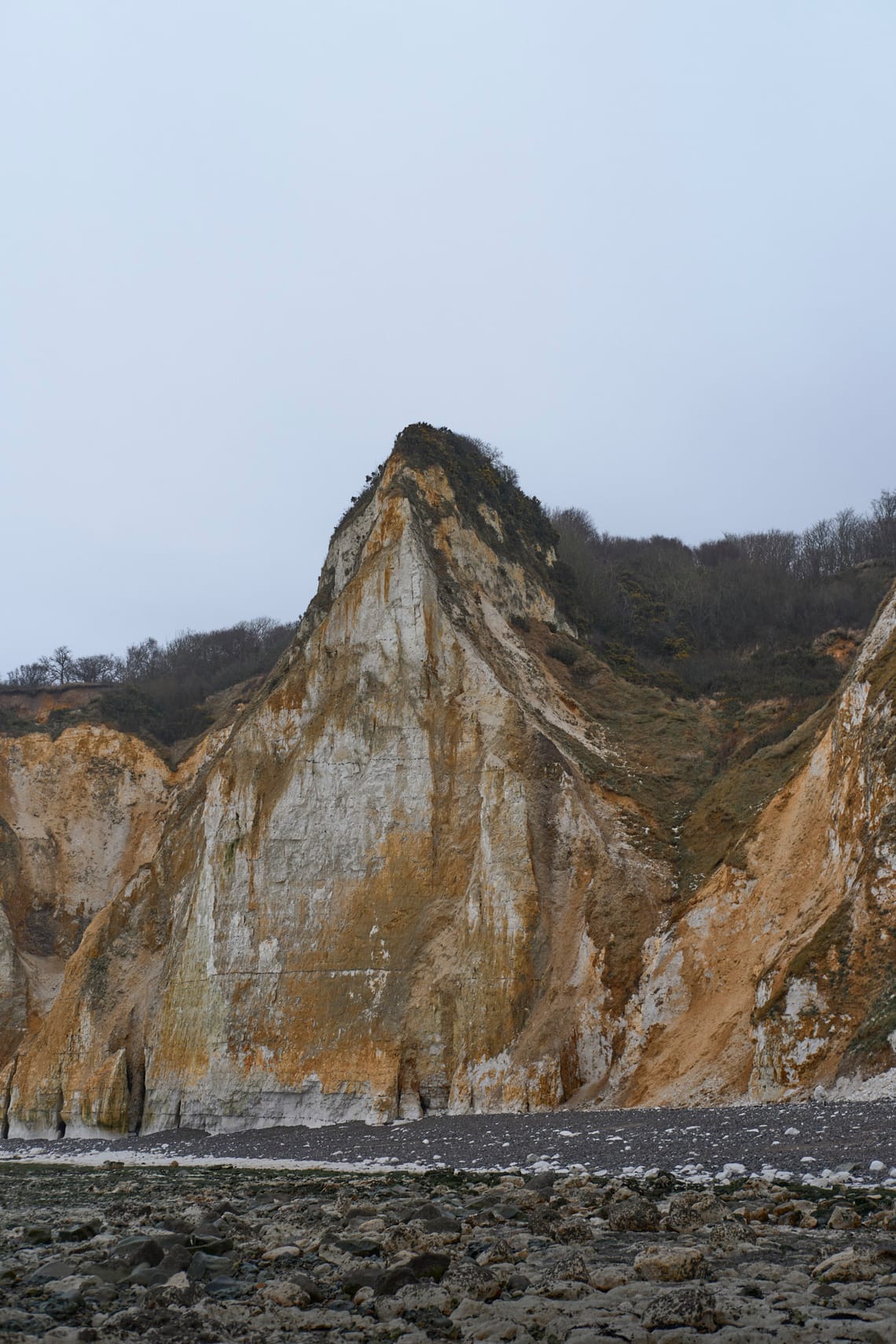 Cliff in Normandy, France
