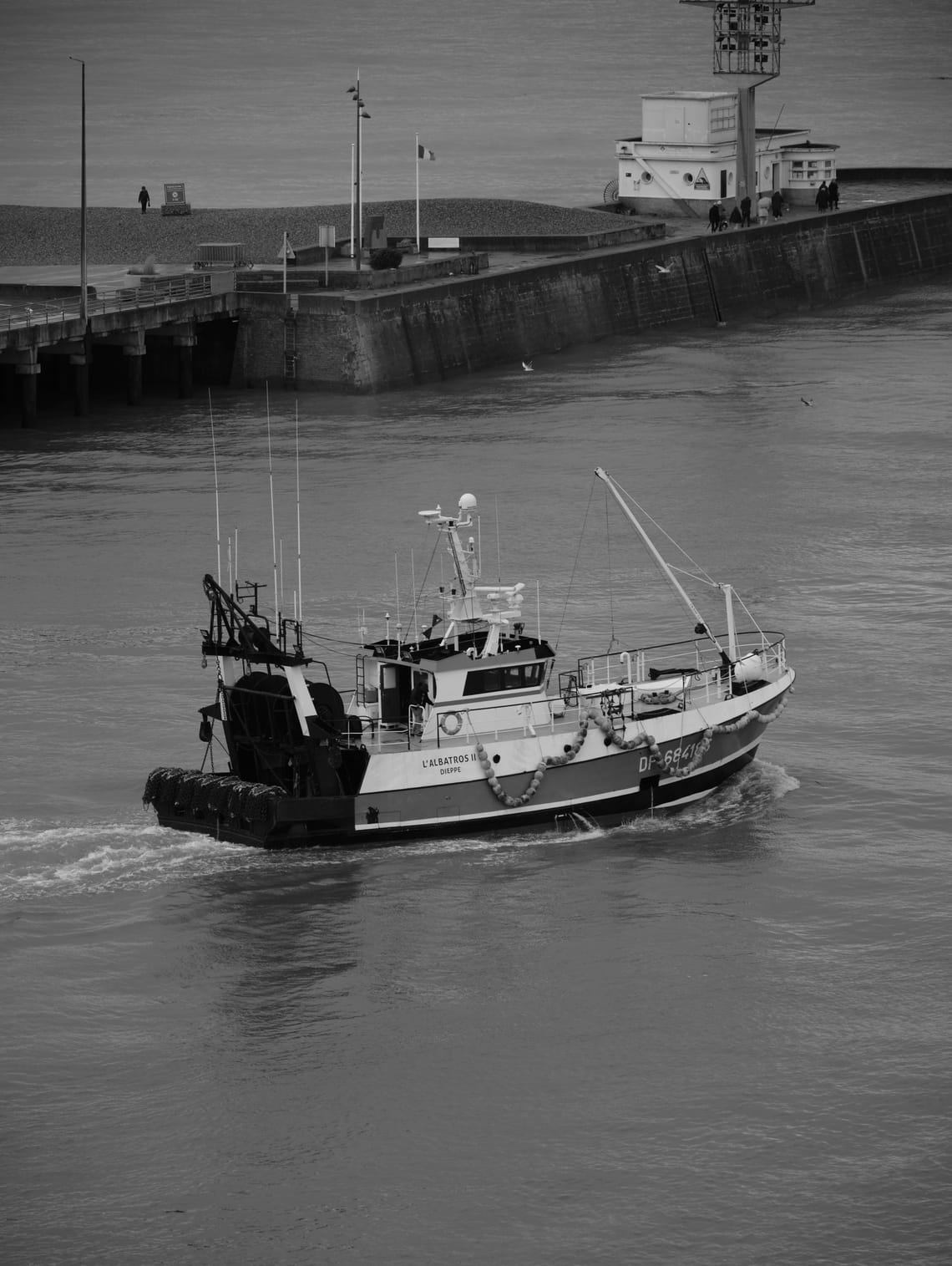 Fishing boat in Dieppe, Normandy, France