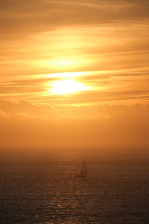 Coucher de soleil à Trézien