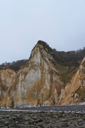 Cliff in Normandy, France